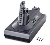 Batterie pour Dyson V10 SV12, Morpilot 6500mAh Accu pour Dyson Cyclone V10 Absolute Animal Motorhead Fluffy Extra Aspirateur Balai sans Fil, Remplacer Pièce 969352-02