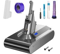 Batterie pour Dyson V8 Absolute Animal Animal Pro Animal Exclusive Motorhead Motorhead Fluffy Carbon Fiber SV10 21.6V 5000mAh