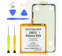 Batterie pour Galaxy S24 5800 mAh EB-BS921ABY Batterie de rechange compatible avec Galaxy S24 5G EB-BS922ABY, SM-S921B, SM-S921B/DS, SM-S921U, SM-S921U1, EB-BS922ABE, kit d'outils inclus (non pour S24