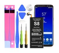 Batterie pour Galaxy S8, 6000 mAh, haute capacité, pour Galaxy S8 EB-BG950ABE, EB-BG950ABA, SM-G950U, avec kits de réparation (pas pour S8 Active, S8 Plus)