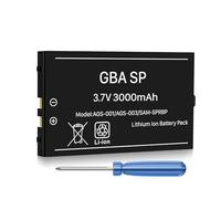 Batterie pour Gameboy Advance SP, 3000 mAh Batterie de Rechargeable Haute Capacité Améliorée pour Nintendo GBA SP AGS-001, SAM-003, Sam-SPRBP Console