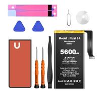 Batterie pour Google Pixel 6A, 5600 mAh Batterie de Remplacement Lithium Polymère Haute Capacité Compatible avec HTC Google Pixel 6A Model GX7AS, GB62Z, G1AZG avec Outils