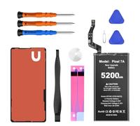 Batterie pour Google Pixel 7A, 5200mAh Batterie de Remplacement Lithium Polymère Haute Capacité Compatible avec HTC Google Pixel 7A Model GWKK3/GHL1X/G0DZQ/G82U8,avec Outils