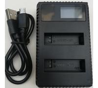 batterie pour Gopro 4,USB LCD,double chargeur et étui de batterie pour HERO 4,accessoires de caméra d'action- C package-F