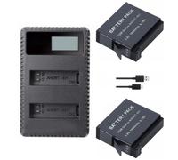 batterie pour Gopro 4,USB LCD,double chargeur et étui de batterie pour HERO 4,accessoires de caméra d'action- A package-A