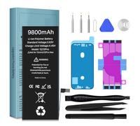 Batterie pour iPhone 12/12 Pro, 9800mAh Nouvelle Batterie Haute capacité 0 Cycle de Remplacement pour iPhone 12/12 Pro avec Kits d'outils, Mise à Niveau 2026