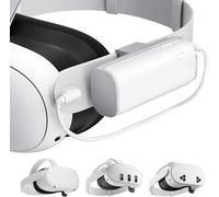 Batterie Pour Meta Quest 3s/3/2, 5000mah, Chargement Rapide Pd 20w, Autonomie Supplémentaire De 2-3h, Compatible Avec Sangle Originaux Et Elite, Batterie Portable Et Rechargeable