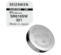 Batterie pour montre Seizaiken 321 SR616SW 1,55 V, oxyde d'argent, fabriquée au Japon, 1,5 V
