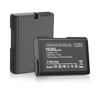 Batterie pour Nikon EN-EL14/EL14a, 1500mAh Batteries de Rechange pour Nikon D5600 D5100 D5200 D5300 D5500 D3100 D3200 D3300 D3400 D3500, Coolpix P7000 P7100 P7200 Appareils Photo (1 Paquets)