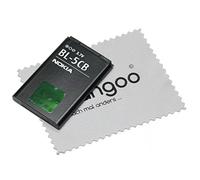Batterie pour Nokia C1-01 C1-02 X2-05 1616 1800 100 101 avec Chiffon mungoo