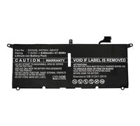 CoreParts Batterie MBXDE-BA0082 lithium-polymère 6300 mAh 47.9 Wh noir pour Dell XPS 13 9370
