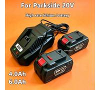 Batterie pour outil électrique Parkside 20V, gamme complète, PAP B1 B3, batterie pour perceuse à main A3/PAP 208 A1, 4.0Ah 6.0Ah, batterie lithium-ion 4.0 mah