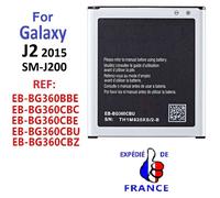 ORIGINALE BATTERIE SAMSUNG GALAXY J2 SM-J200 EB-BG360BBE CBC CBE CBU CBZ accu