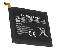 Batterie pour Smartphone Nokia 3 Li-Polymère Référence HE319 3.85V 2650mAh, Noir
