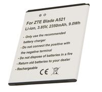 Batterie pour Smartphone ZTE Blade A521/A520/A520C Li-ion 3.85V 2350mAh 9Wh