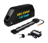 Batterie pour vélo électrique 48 V/52 V/60 V 20 Ah/21,2 Ah/25 Ah/27 Ah Batteries Lithium-ION pour vélo électrique pour Moteur 250 W~2000 W Batterie pour Tube Diagonal (48V 25AH)