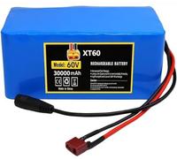 Batterie pour Vélo Électrique 60 V 30 Ah 16S2P, Compatible avec Les Moteurs De 1000 W, pour Vélos Et Scooters Électriques, avec BMS Et Chargeur. 24V 28Ah,XT30+JST