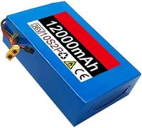 Batterie pour Vélo Électrique avec Chargeur 36 V 12 Ah 10S2P, Batterie De Remplacement Amovible pour Scooter Électrique, Compatible avec Les Moteurs De Vélos 36V 12Ah,XT60+JST