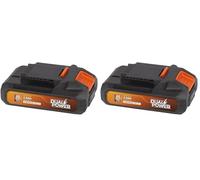 Batterie Powerplus Dual Power 2,0 Ah de 20 V POWDP9021 - pour Outils de Bricolage sans Fil de 20 V - LED d'Indication de Puissance - Plateforme de Batterie (Lot de 2)