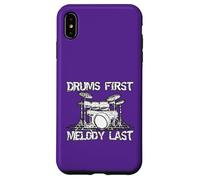 Batterie : première mélodie, dernier Batteur, percussionniste Coque pour iPhone XS Max
