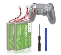 Batterie PS4 2000 mAh de rechange pour Sony PS4/PS4 Pro/PS4 Slim PS4 Dualshock 4 Contrôleurs CUH-ZCT1E CUH-ZCT1H CUH-ZCT1U CUH-ZCT2 CUH-ZCT2U