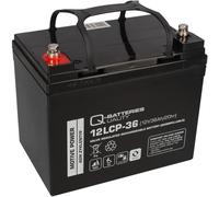 Batterie Q-Batteries 12LCP-36 12V 36Ah Golfcaddy Moover Bateau Scooter