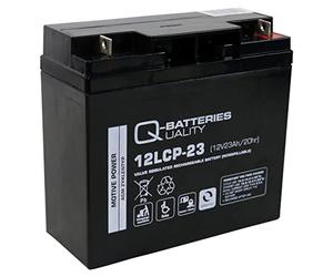 Batterie Qbatteries 12LCP-23 Agm Deep Cycle Battery. Technologie AGM. 12 V - 23 A...