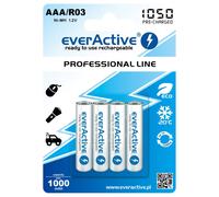 BATERÍAS RECARGABLES EVERACTIVE NI-MH R03 AAA 1050 MAH Professional Line