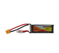 Batterie RC Lipo 11,1 V 1400 mAh 3S 65C Haute capacité avec connecteur XT60 pour Voitures de modélisation RC