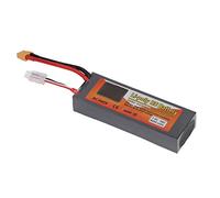 Batterie RC LiPo, 7.4V 6000mAh 30C 2S LiPo Batterie de Remplacement avec Prise XT60 pour QAV250 RC Racing Car
