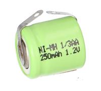 Batterie Rechargeable 1/3AA 1,2 V NiMH 250mAh Cellule avec Languette à Souder