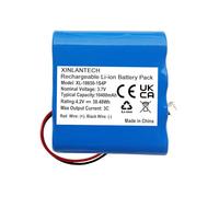 Batterie rechargeable 10400 mAh 3,7 V pour caméra de sécurité solaire DEKCO DL9E3CA11 SolarCam - Batterie 1S4P avec fiche à 3 fils