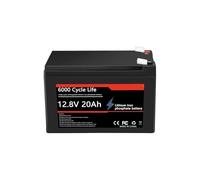 Batterie Rechargeable 12 V 20 Ah LiFe PO4 DeepCycle Avec BMS 20 A, Compatible Avec Les Équipements De Camping À Énergie Solaire Et Éolienne, Jouet À Monter(1PCS)