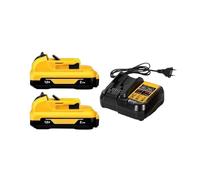 Batterie Rechargeable 12 V, Une Batterie De Remplacement, Compatible Avec Dewalt, Outils Électriques, Compatible Avec DCB120, DCB123, DCB127, DCB124.(12V-2Ah X2ChargerX1)
