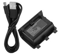 Batterie + Câble Chargeur Usb Pour Manette Sans Fil Xbox One - 1200 Mah