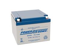 Batterie rechargeable 12V DC 24Ah flamme retardante - POWERSONIC - PS12260GB