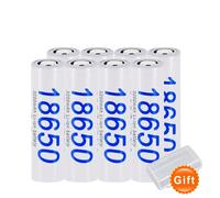 Batterie rechargeable 18650, capacité 3200mAh, technologie lithium-ion, 8 pièces, 3,7V