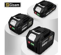 Batterie rechargeable 18V 22500mAh 15000mAh, batterie lithium-ion avec indicateur de batterie pour outils électriques Makita 2x998VF-1xCharger