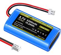 Batterie Rechargeable 3,7 V/5200 Mah Avec Prise Xh2,54/2p Pour Amplificateur Vocal Croove,Pour Camion Rc,Bateau Radiocommandé,Lampe Solaire/Solarlight,Pour Batterie Diy,Haut-Parleur/Jouet-Générique