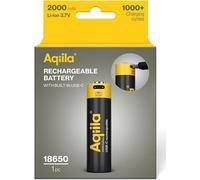 Batterie rechargeable Aqiila 18650 USB-C 3,7 V 2000 mAh Li-Ion (1x)
