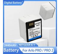 Batterie Rechargeable au Lithium 2440mAh 7.2V, pour appareil de surveillance des Batteries d'appareil photo Arlo PRO / PRO 2 NETGEAR A-1 2PCS Battery