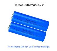 Batterie rechargeable au lithium Li-lon 3.7V 18650 2000mAh ICR pour lampe frontale, mini ventilateur, pointeur laser, lampe torche. Pointed 1 pcs