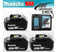 Batterie rechargeable authentique avec chargeur BL1860 18V 6.0Ah Lithium-ion pour batterie Makita 18v 6Ah BL1850 BL1880 BL1860B LXT400 MAX 6Ah