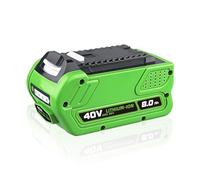 Batterie rechargeable for outils électriques, batterie de remplacement 40V 6Ah 8Ah, compatible avec Greenworks 29472, 29462, 29252, 20202 et 22262(8.0AH)