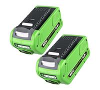 Batterie rechargeable for outils électriques, batterie de remplacement 40V 6Ah 8Ah, compatible avec Greenworks 29472, 29462, 29252, 20202 et 22262(2PC)