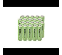 Piles Rechargeables - Green Cell - 20GC18650NMC29 - 2900 mAh - Multicolore - Lot de 20