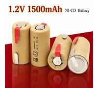 Batterie Rechargeable haute puissance 10C NI-CD SC 1.2V 1500mAh pour outils électriques, tournevis, perceuse électrique, batterie SUBC 4Pcs Battery