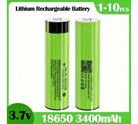 Batterie rechargeable LiitoKala 18650 3400mAh 100% originale 3.7V NCR18650B 3400 pour lampe torche, communications, jouets avec PCB 6PCS