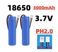 Batterie rechargeable lithium-ion PH2.0 plug 18650 3,7 V 3000 mAh avec PCB pour haut-parleurs, radios, phares, jouets, etc. 4,2 V 4PCS