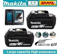 Batterie rechargeable Makita 18V d'origine 5.0Ah/6.0Ah/9.0Ah Remplacement pour BL1830B BL1840B BL1850 BL1860B BL1890 DDF487 x1-6.0Ah x2